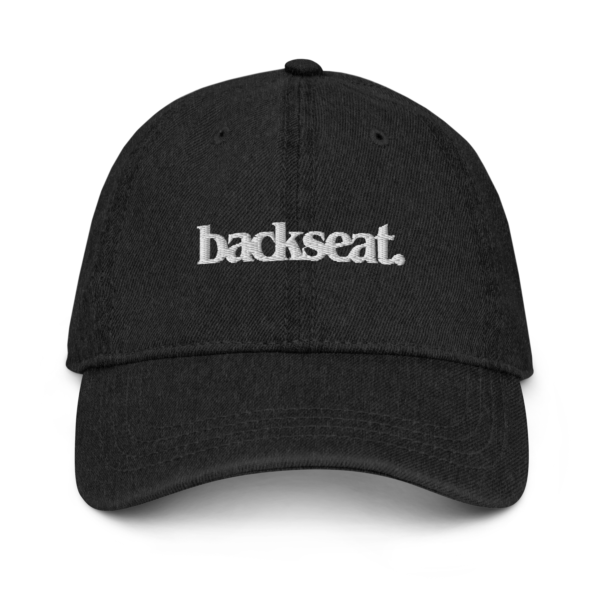 backseat. dad hat
