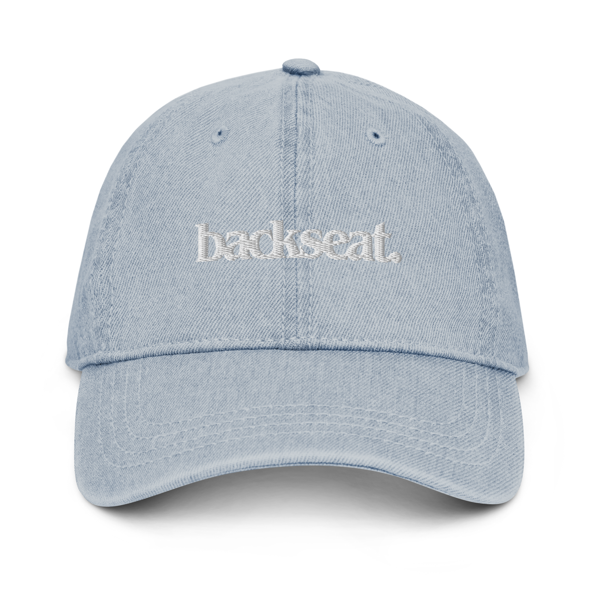 backseat. dad hat