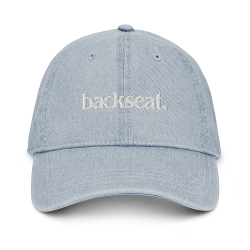 backseat. dad hat